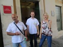 Foto ricordo per i bravi operatori del Museo R.R., amici operosi nostri e delle scolaresche. Grazie.