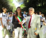Enrico Luciani invita a Roma , al Gianicolo, Francesca Travison - sindaca di Scarlino