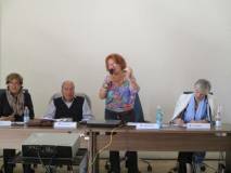 Interventi finali:(da sin.) Anna Maria Cerioni, Claudio Fracassi, Cristina Giorcelli, Gemma Guerrini