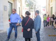 Massimo Capoccetti in attesa del turno d’ingresso