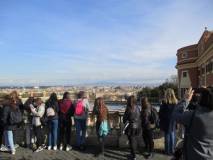 Il panorama di Roma davanti al Fontanone