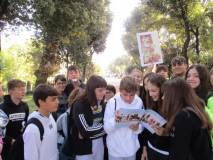I ragazzi impegnati a conoscere l’Esercito della Repubblica romana e i luoghi come erano nel 1849