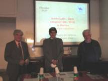 Enrico Luciani con i proff. de Martino e Monsagrati