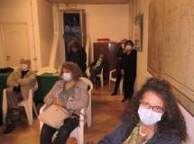 Noemi Grimaldi, Daniela Donghia, Mario Savelli: in fondo Giovanna e Marisa, seduto Iacianci