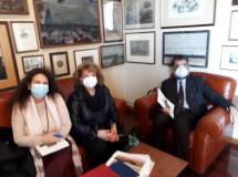 Noemi Cavicchia con Daniela Donghia e Marco Pizzo