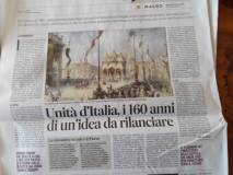 Messaggero : Mario Ajello- Unità d’Italia, i 160 anni di un’idea da rilanciare