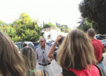 Massimo Capoccetti introduce la visita sui luoghi dei combattimenti del 3 giugno 1849