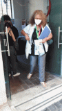 Noemi entra al Museo e riceve in dono la borraccia