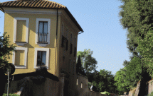 si vede Casale Giacometti (oggi ristorante Scarpone) , nel 1849 avamposto dei romani collegato al Vascello
