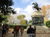 Si arriva al monumento/tomba di Anita Garibaldi
