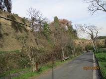 La frana dei Fortini lungo la discesa dal sesto bastione