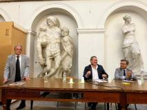 Massimo CAPOCCETTI (presidente  nostra associazione) , Paolo MASINI (Presidente Roma BPA) , Dario LUCIANI (figlio del compianto Enrico) ricordano la figura di Enrico Luciani