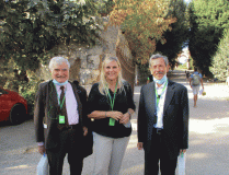 Enrico Luciani , la prof. ssa Paola Vitelli e Giacomo Bucolo pronti alla visita sui luoghi storici