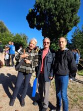 Massimo Capoccetti con i professori Stefania Panichelli e Francesco Braccioforte